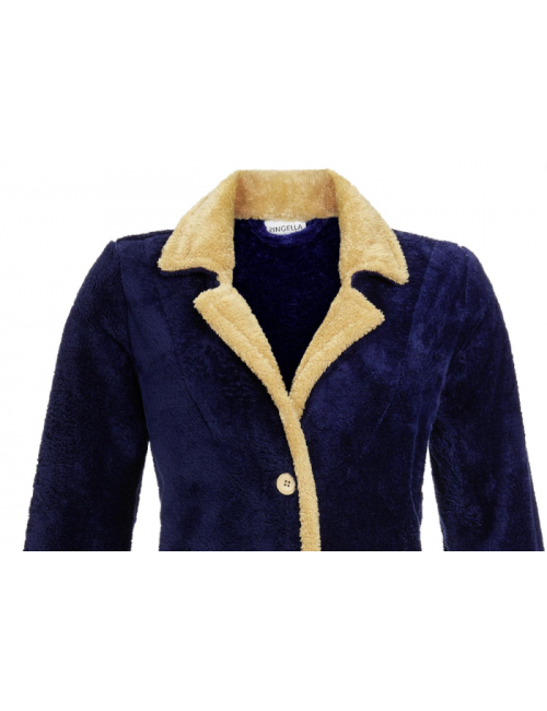Robe de chambre polaire à boutons