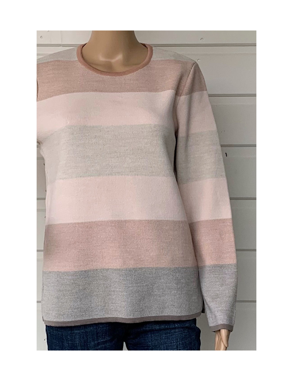 Pull  encolure ronde 50% Mérinos