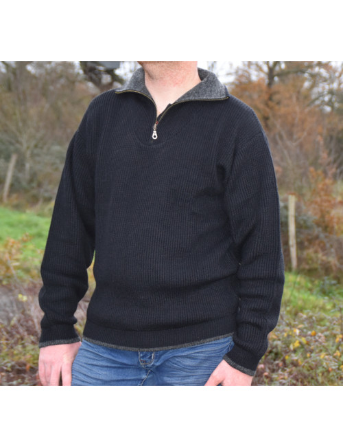 Pull camionneur en laine
