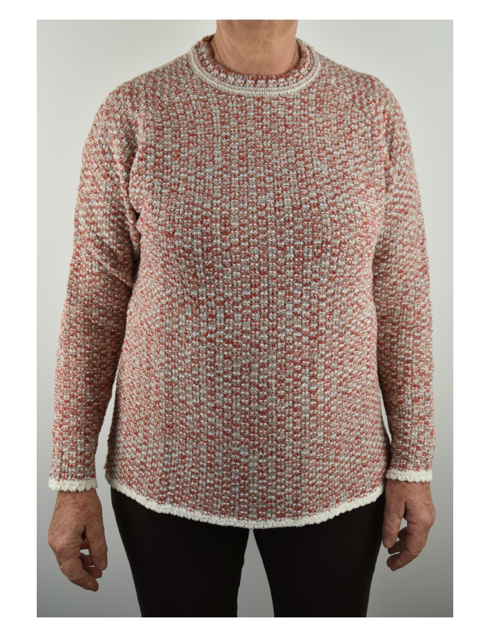 Pull femme col rond