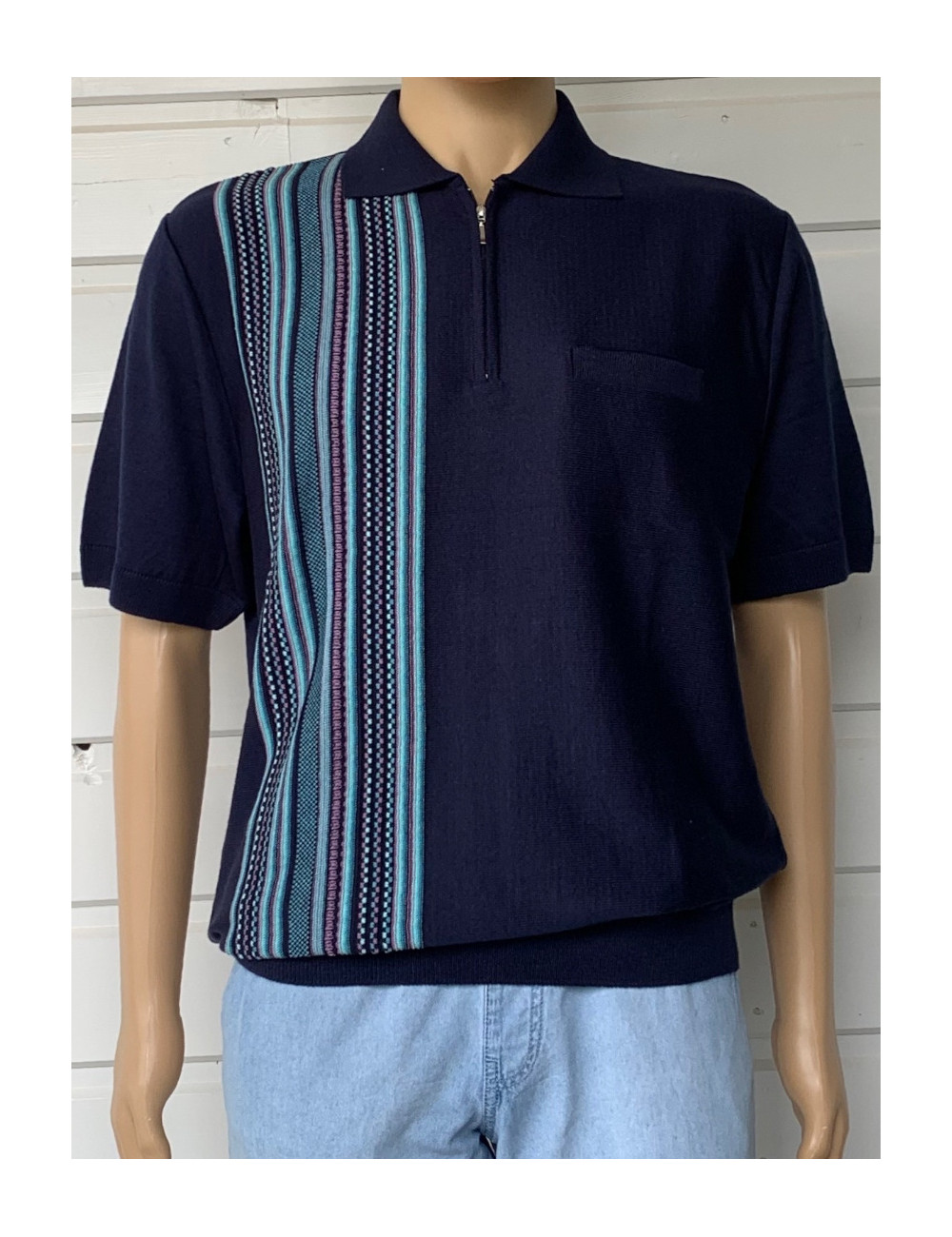 polo homme grande taille en maille