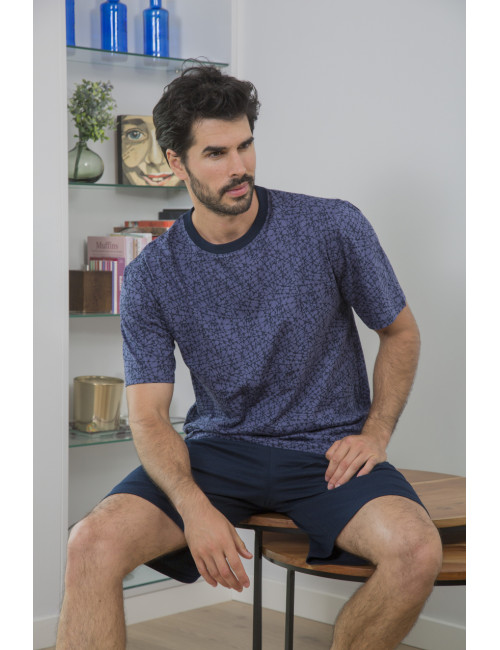 Pyjama court imprimé