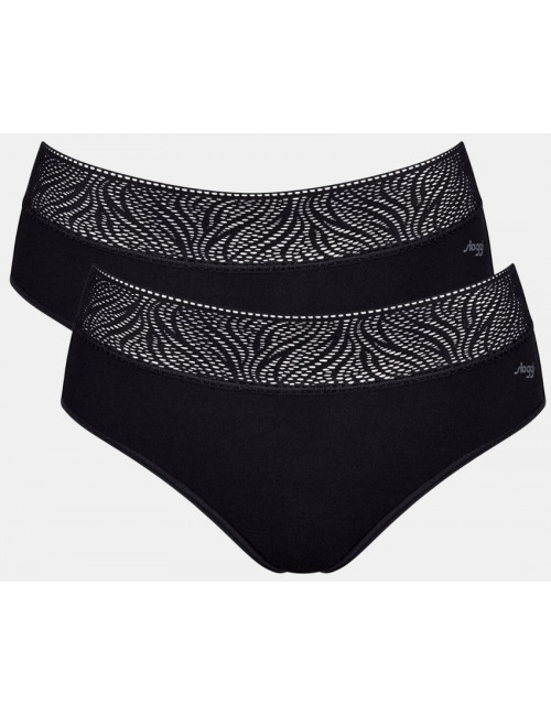 Lot de 2 Culottes hipster menstruelles noires