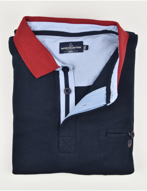 Polos Façonnable | Polo Yachting Manches Longues Marine Homme ⋆  CursivaEditorial