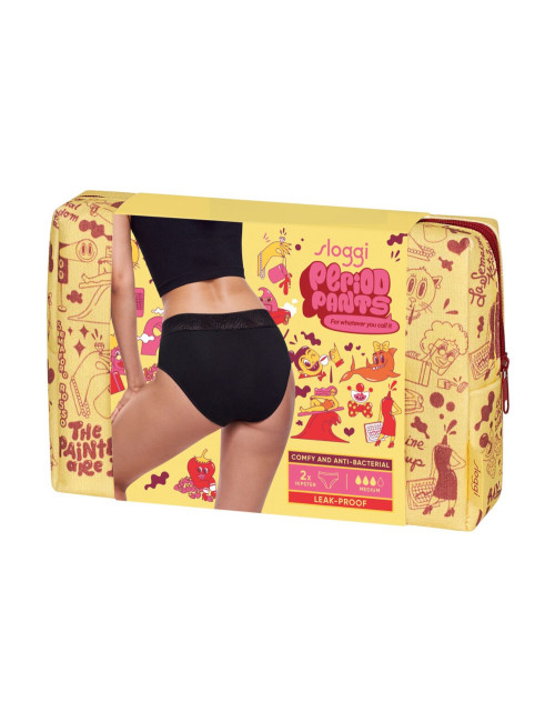 Lot de 2 Culottes hipster menstruelles Bleu