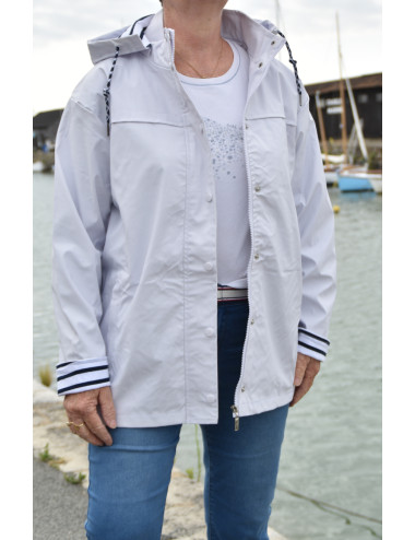 win's yacht club imperméable coupe vent kaway blanc