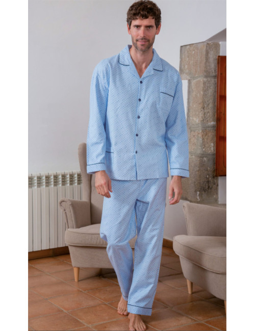 Pyjama ouvert en flanelle