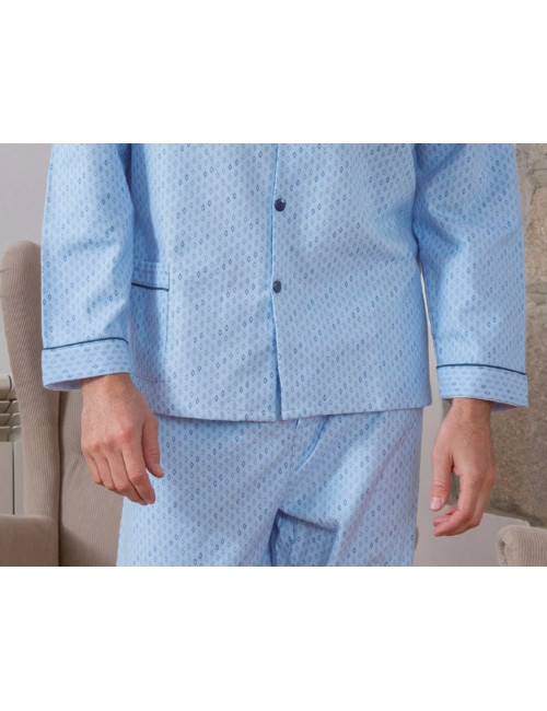 Pyjama ouvert en flanelle