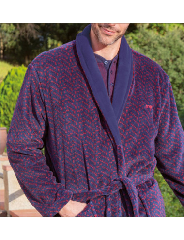 Robe de chambre polaire pour homme