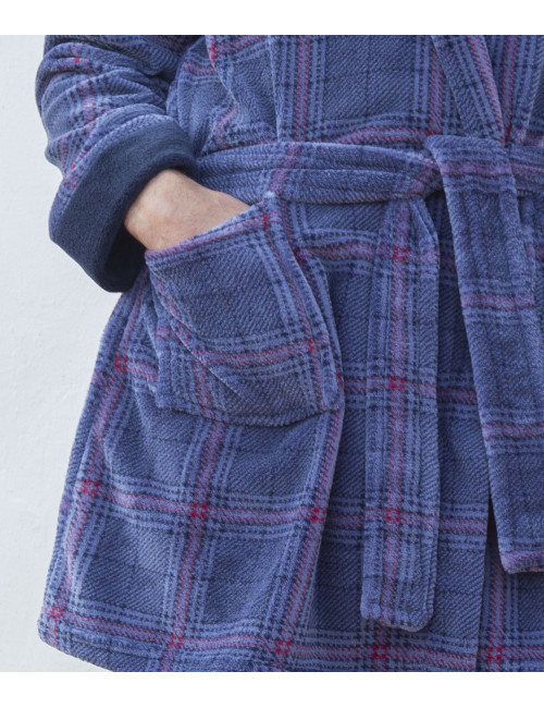 Robe de chambre courte en polaire