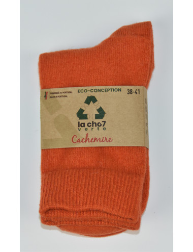 chaussette orange chaude pour l'hiver