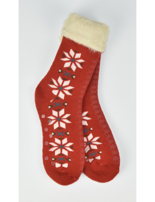 Chaussette polaire d'intérieur anti-dérapante