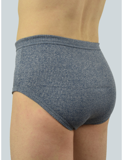 Slip ouvert taille haute Jaspé