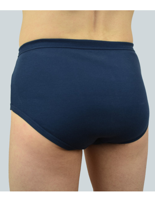Slip ouvert taille haute Marine