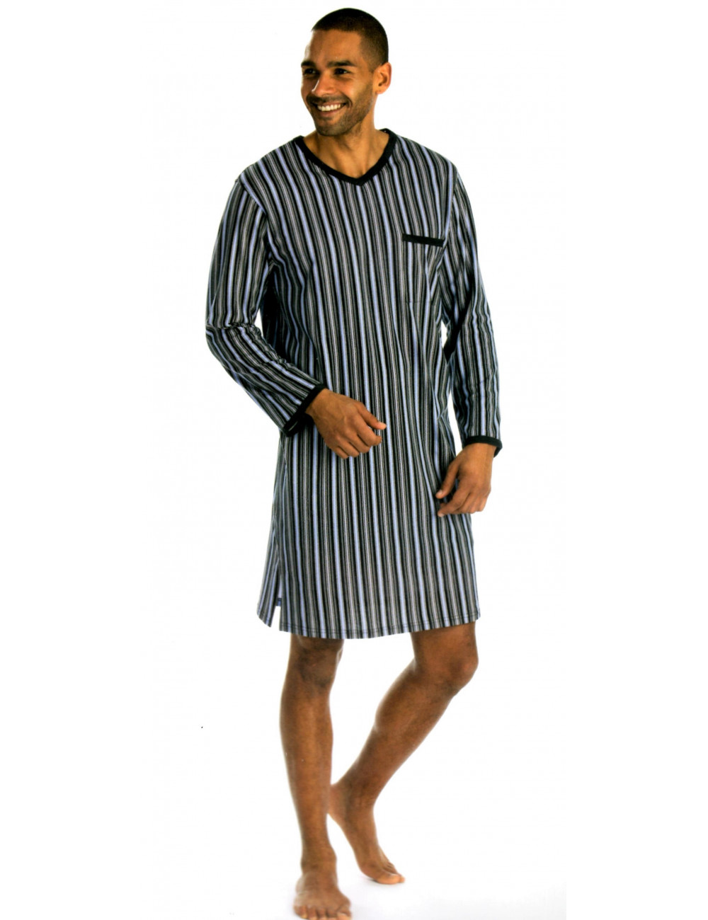 bonnet de nuit chemise de nuit pour les hommes 100% en coton