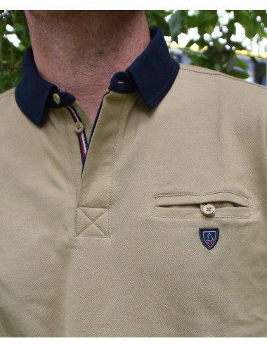 Polo à manches courtes - Kaki - Yacht collection By Win's