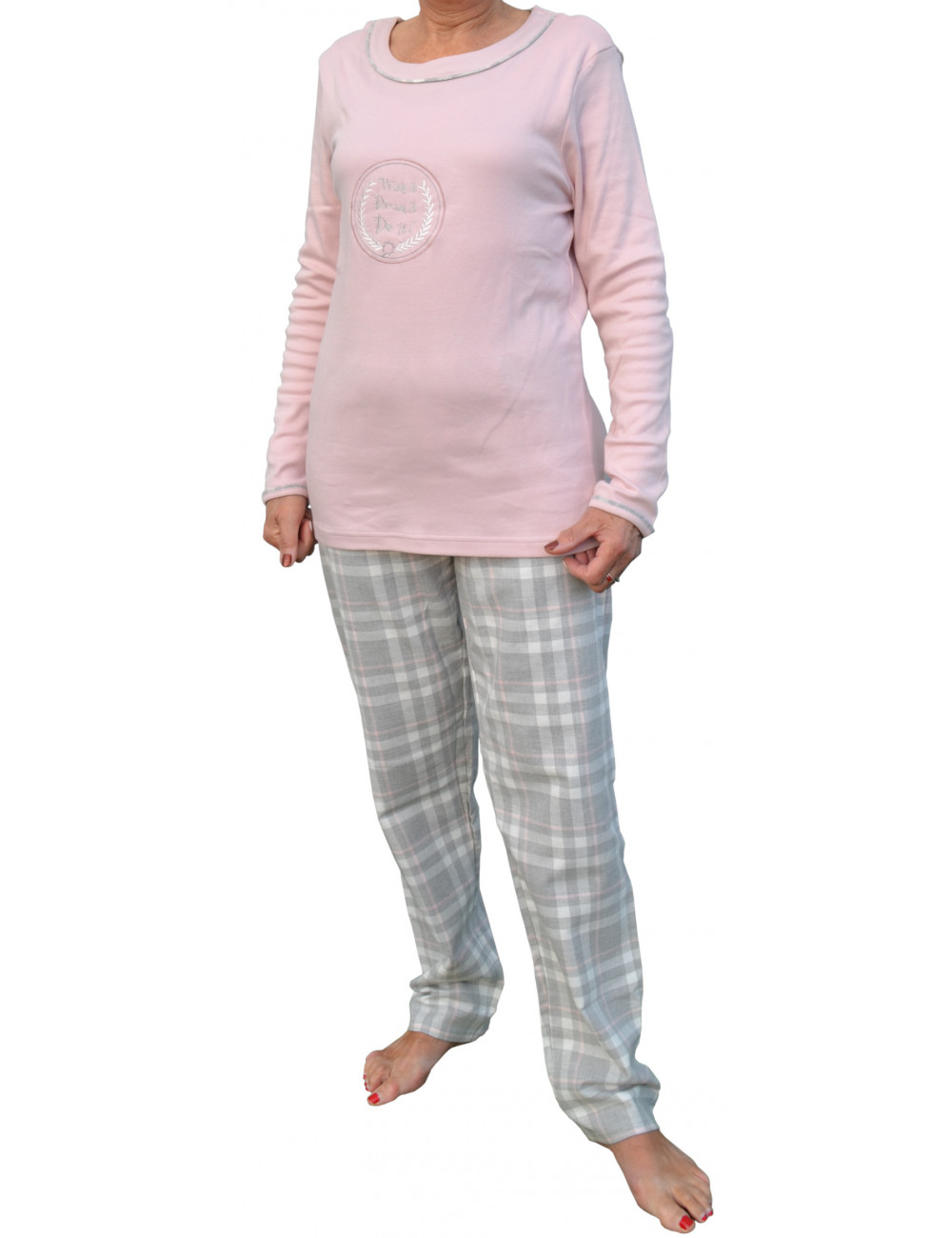 Pyjama femme épais en coton