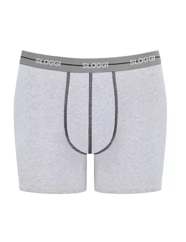 Boxer - Homme - Coton - Gris/noir - Taille XXL - Sloggi