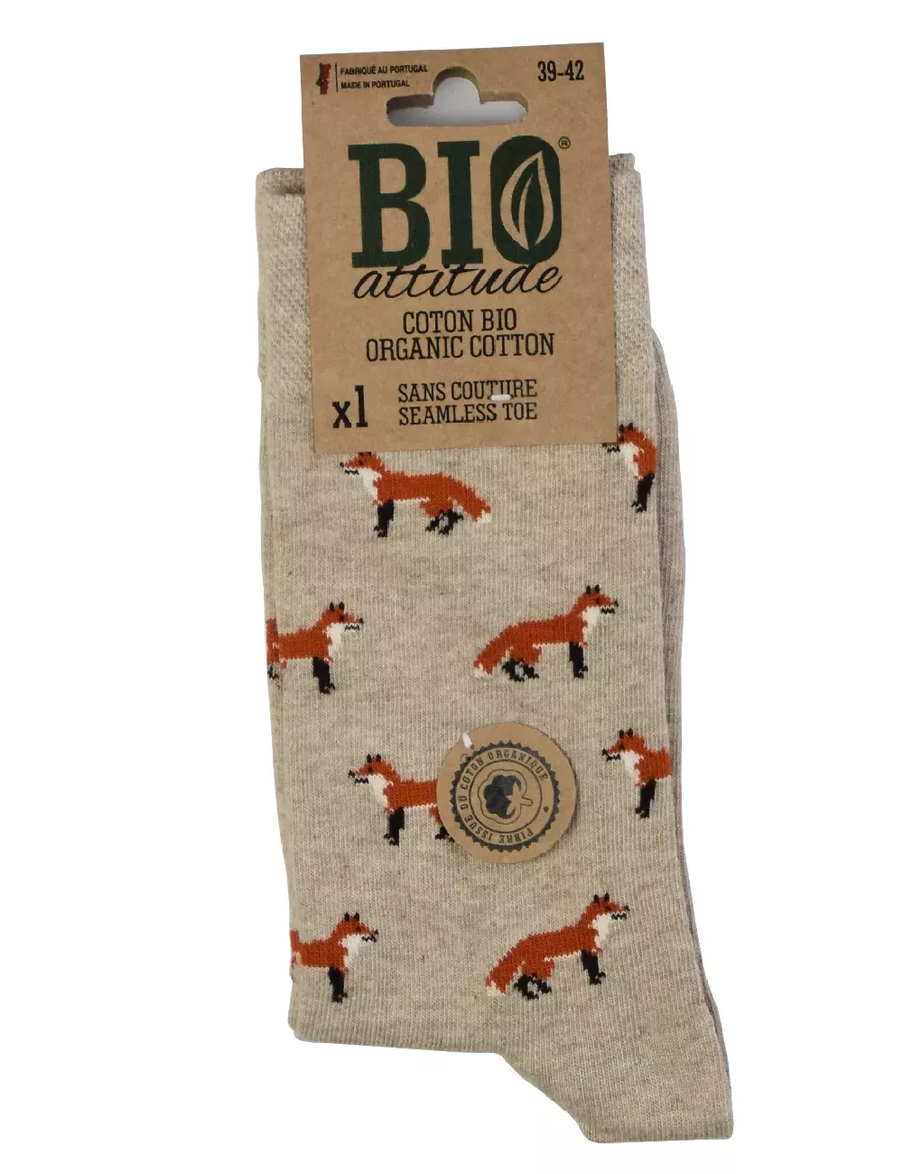 Chaussette fantaisie en coton