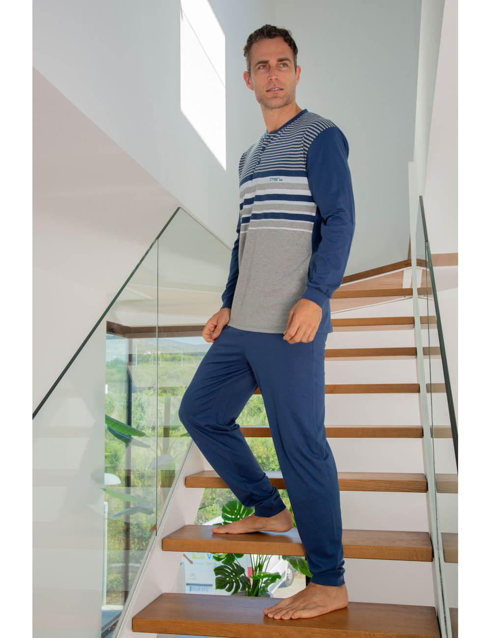 Pyjama en coton forme jogging
