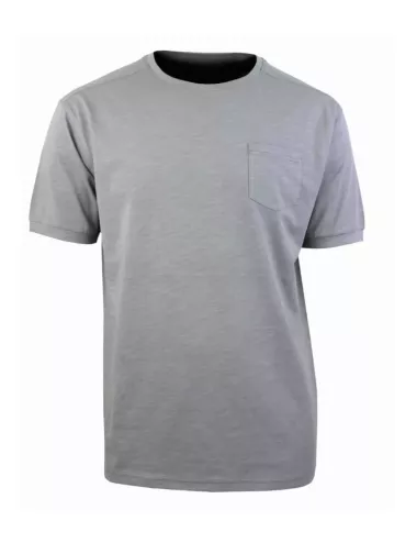 T-shirt col rond gris