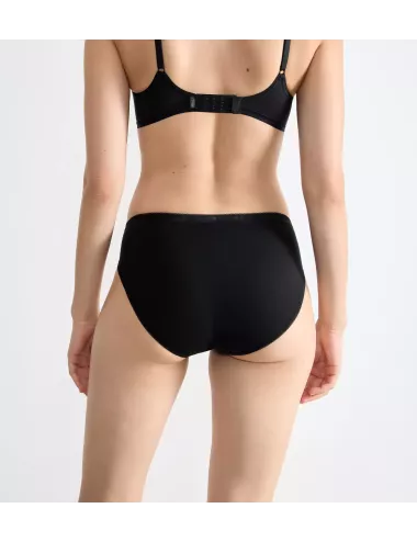 Culotte couvrante noire - Culotte échancrée noire - Culotte Sloggi tai - Culotte basic+ Sloggi noire - Culotte pas chère