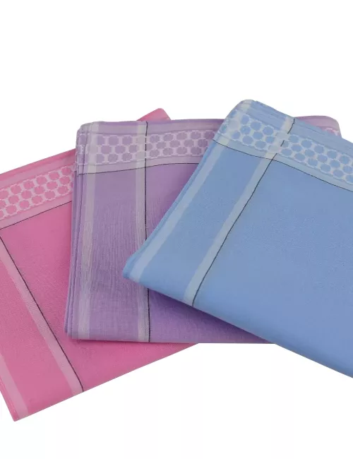 Lot de 6 mouchoirs assortis (32x32cm)