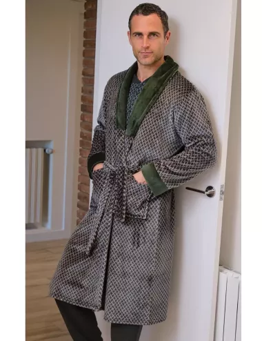 Robe de chambre longue polaire