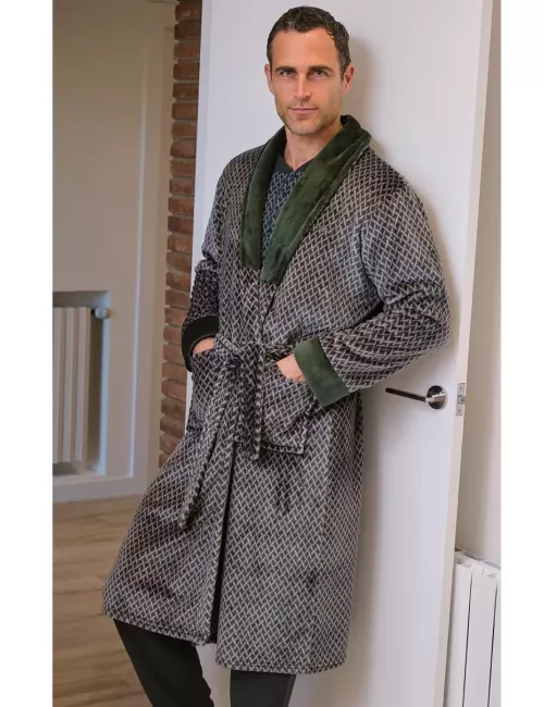 Robe de chambre longue polaire