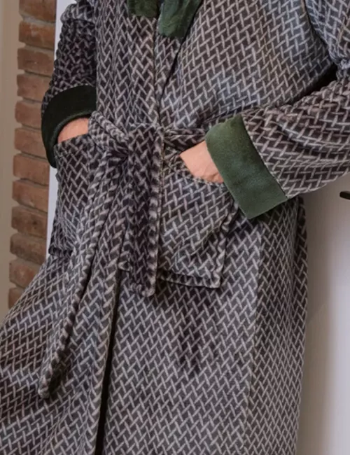 Robe de chambre longue polaire