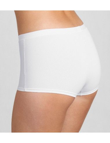 shorty blanc fresh Sloggi - shorty microfibre - shorty léger blanc - culotte microfibre blanc - slip femme microfibre Sloggi