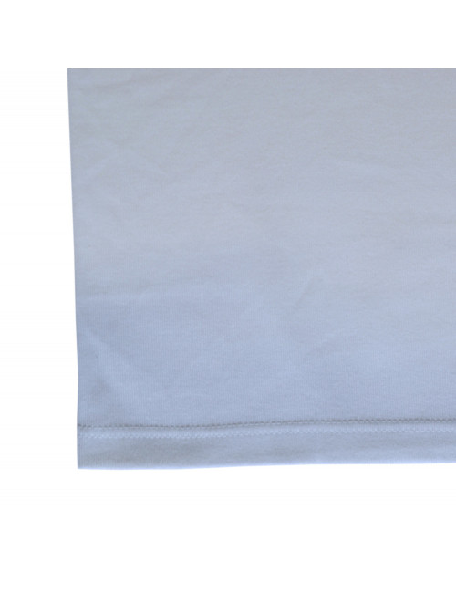 Tee-shirt fin col rond blanc