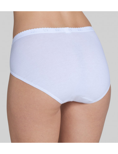Culotte à dentelle - Midi Chic - Dentelle - Blanc - Femme - 46 - Sloggi