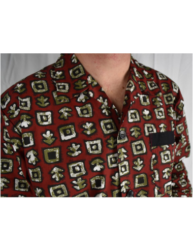 Liquette courte homme en tissus 100% coton