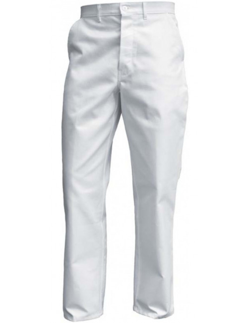 Pantalon de travail Blanc Coton
