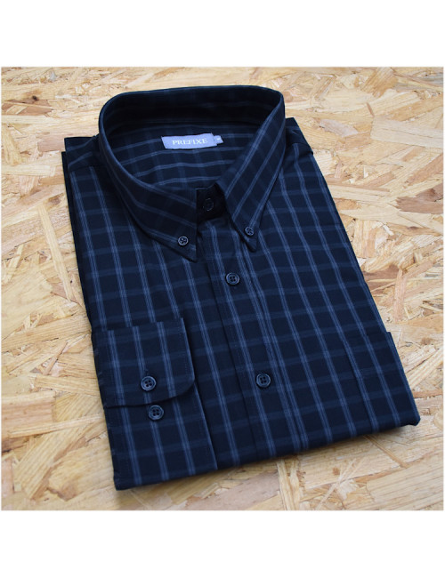 Chemise "GRANDE TAILLE" rayée Noir