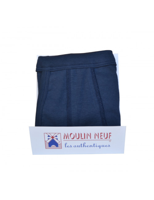 Slip ouvert taille haute Marine